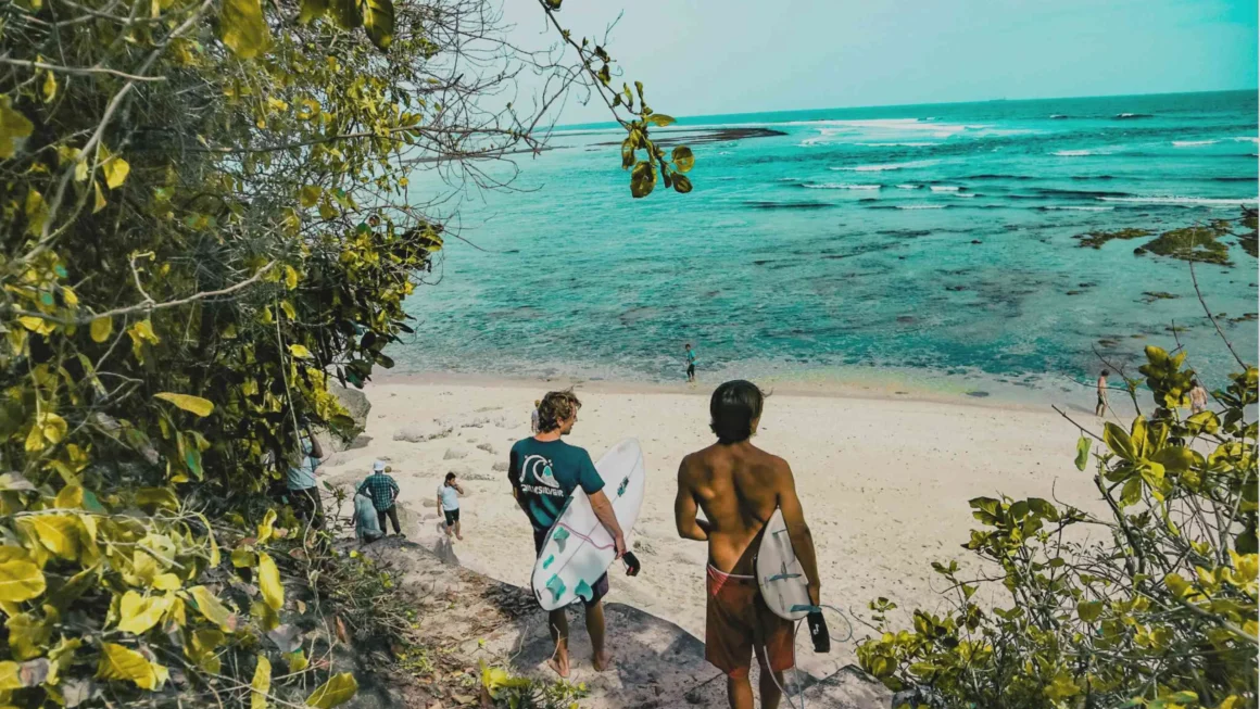 Surfing in Barbados